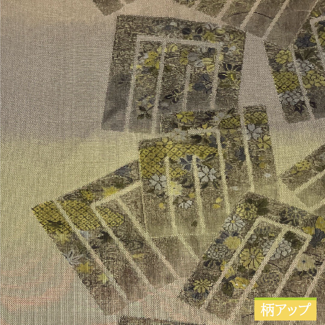 リサイクル着物】袋帯 正絹 Sランク 菱屋六右衛門 西陣織 幻の織 両面