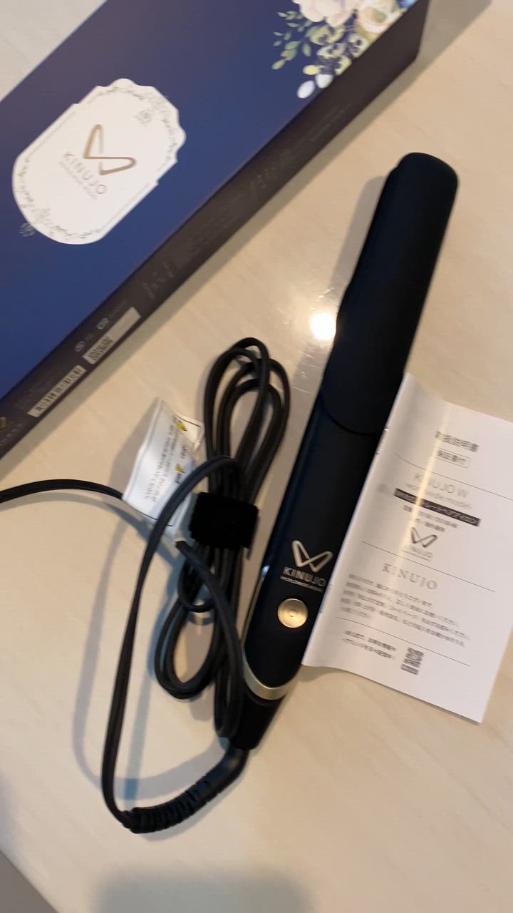 絹女 ストレートアイロン KINUJO W worldwidemodel ブラック ワールド