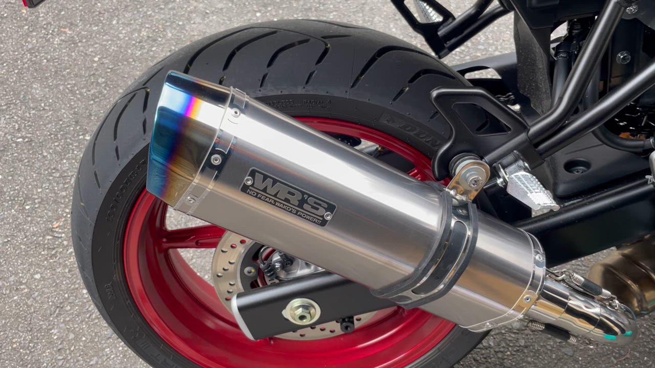 マフラー ダブルアールズ WR`S S O SS-OVAL ソリッドタイプ SV650 ABS