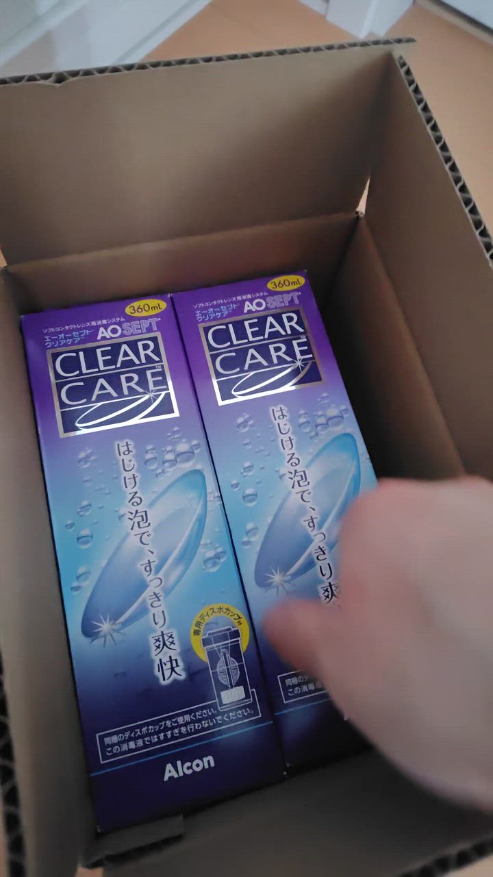 Alcon（アルコン） 送料無料 クリアケア 360ml×2本 専用ケース付き