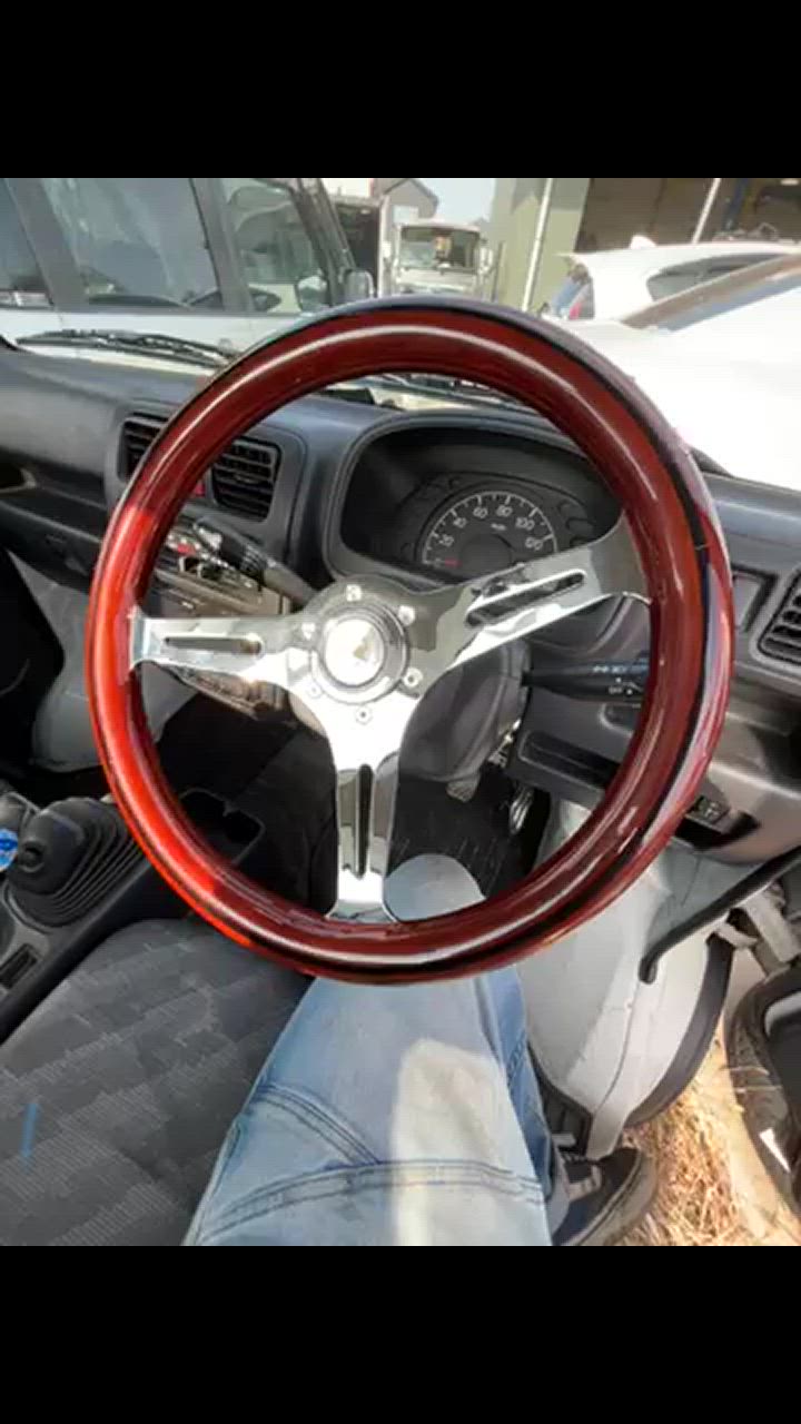 ナルディ タイプ 高級 ウッド ステアリング 35パイ 本杢 : エス