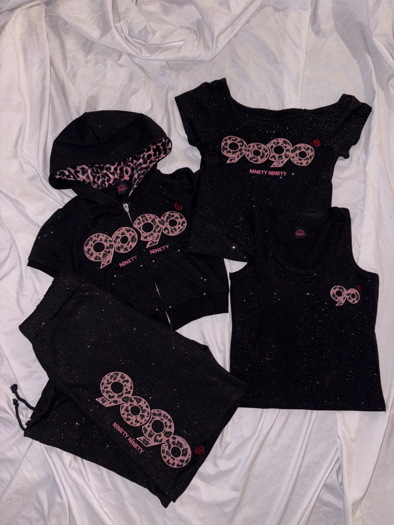 OG Logo Off Shoulder Glitter Tee – YZ