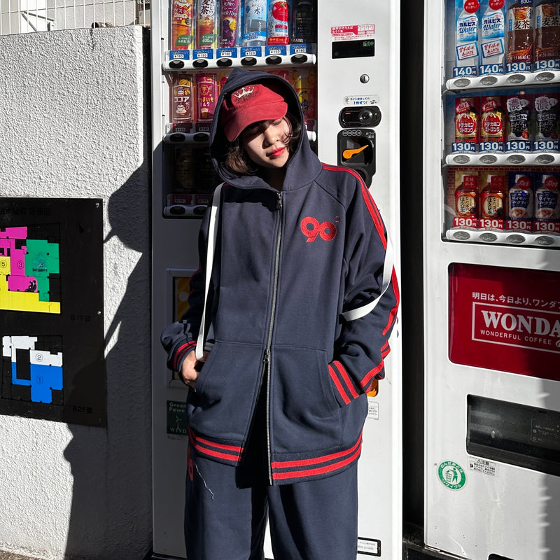 90 Logo Line Zip Hoodie – YZ