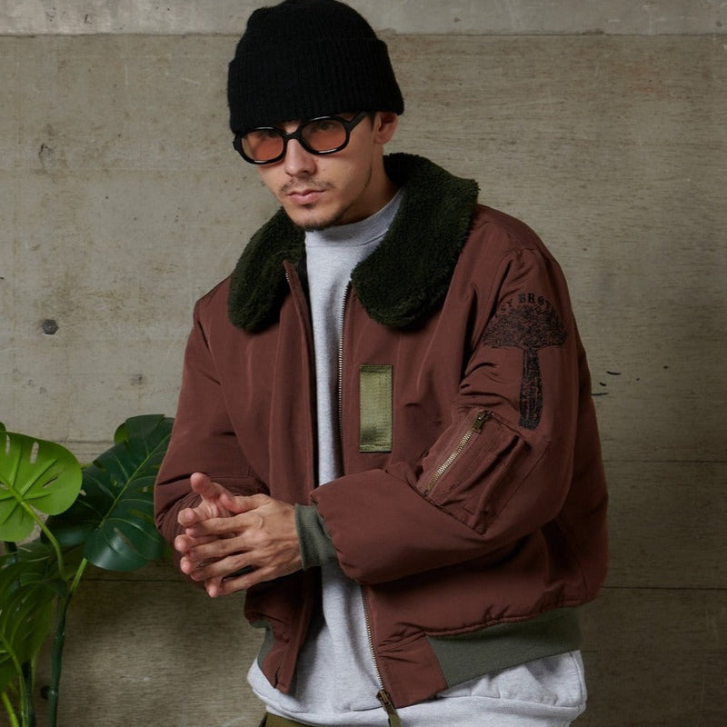 BAD BOY USA バイクジャケットカーキオリーブ Y2k プロテクター付き