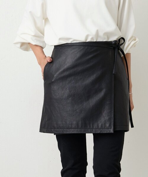 BEARDSLEY（ビアズリー） スカート 「15 quinze」レザー巻きスカート