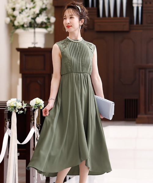 PourVous（プールヴー） ドレス ワンピースドレスプリーツロング