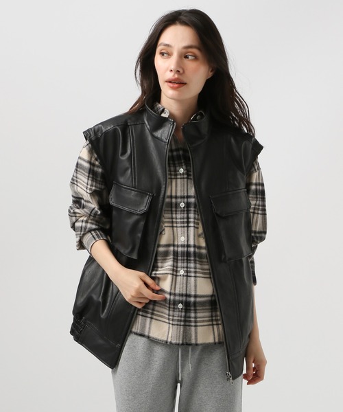 BAYFLOW（ベイフロー） ベスト ジレ 「洗いのかかったようなシボ感