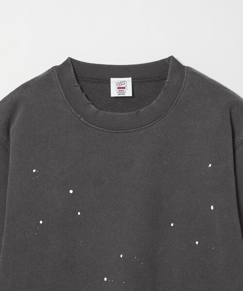 6 トレーナー スウェット 「6(ROKU)」ダメージ ペイント スウェット