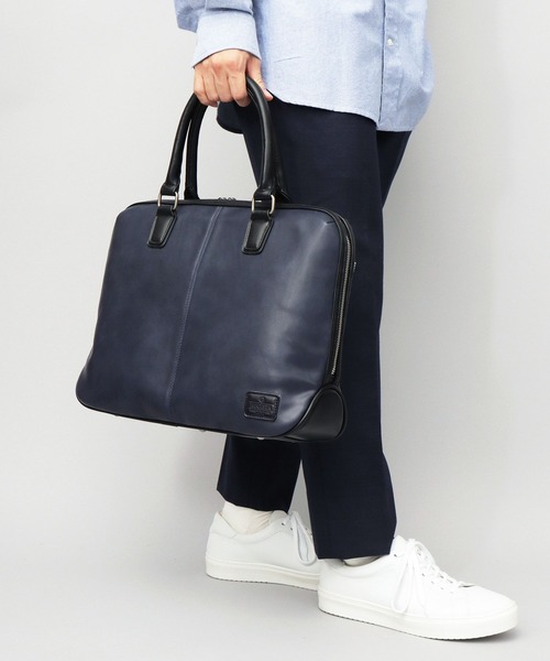 REGiSTA（レジスタ） ビジネスバッグ レザー調 自立式 スクエア