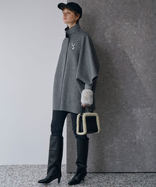 ICB（アイシービー） コート アウター WoolRever ポンチョコート