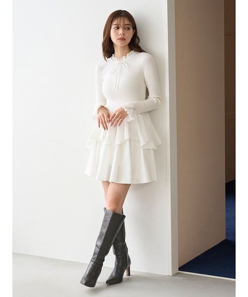 SNIDEL（スナイデル） ワンピース Sustainableドッキングミニニット