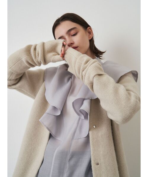 ELENDEEK（エレンディーク） カーディガン CNラクーンミックスダブル