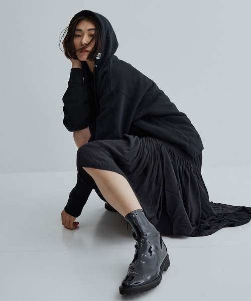 SAKIAS ブーツ 「SAKIAS/サキアス」5-TS/エナメルレザーアンクルブーツ