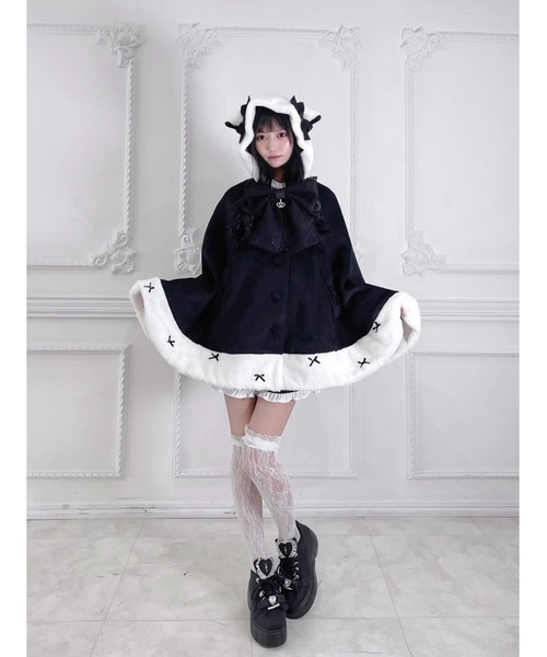 Ank Rouge（アンクルージュ） ポンチョ ネコちゃんポンチョコート