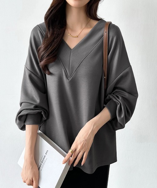 COCOMOMO トレーナー スウェット 新色追加 ダンボールカットソー V