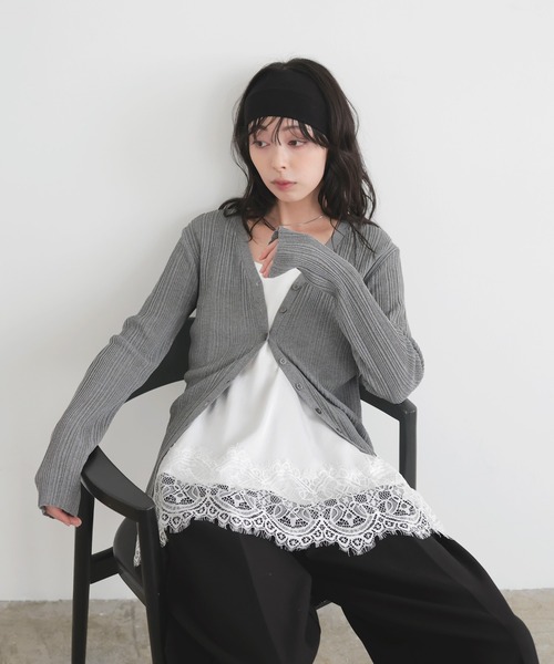 LIAN（リアン） キャミソール レースサテンキャミ : ZOZOTOWN Yahoo!店