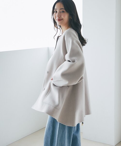 La boutique Bonbon（ラブティックボンボン） ノーカラーコート コート