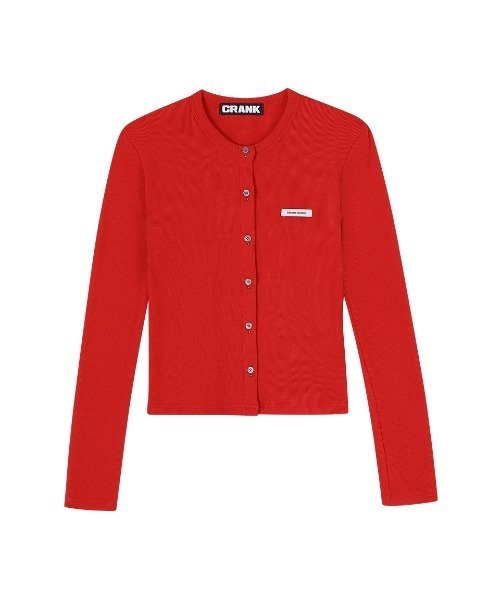 CRANK（JACKALL） カーディガン KNIT STUD BUTTON CARDIGAN レディース