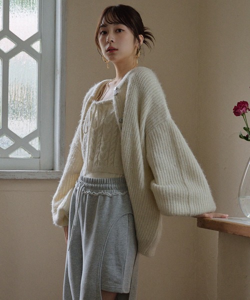 mideal（マイディール） アンサンブル spangle knit ensemble