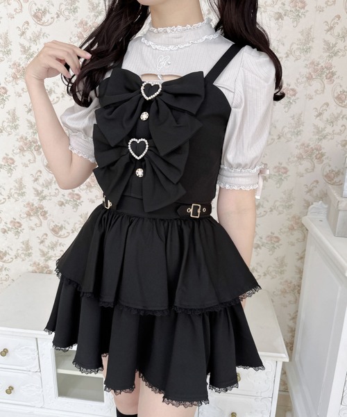 ROJITA（ロジータ） セットアップ ダブルリボンビスチェスカートセット