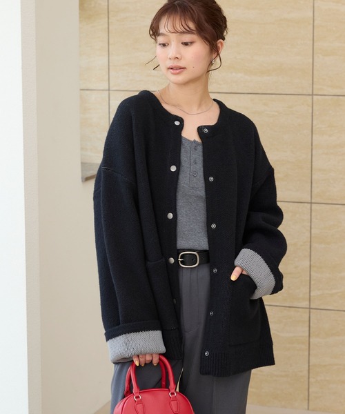 EFFE BEAMS（エッフェ ビームス） カーディガン バック タフタ