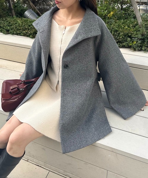 Chico（チコ） コート アウター ファー取り外しケープコート