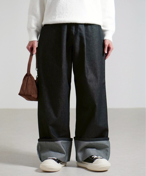 Chikashitsu+（チカシツプラス） ジーンズ 「Chikashitsu +」roll-up