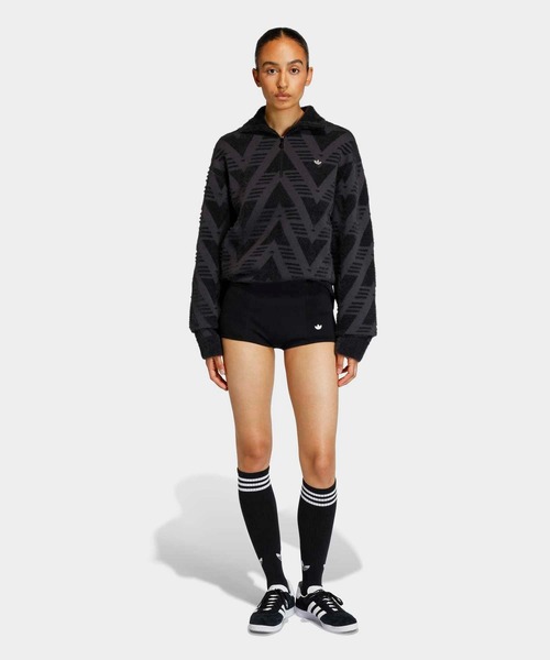 adidas（アディダス） tシャツ ニット ハーフジップ スウェットシャツ