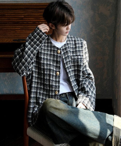 NEOS（KOKUYO） ジャケット ノーカラージャケット 「neos」ルーズ