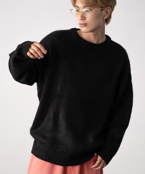 improves（インプローブス） セーター ニット 無地＆総柄 モヘアタッチ