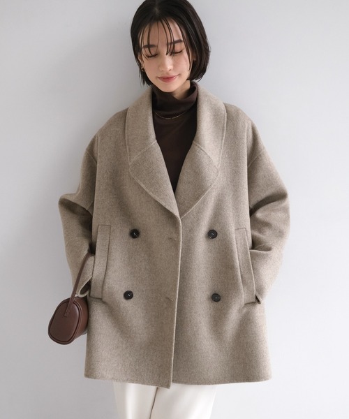 evernavy ピーコート pコート 「新色追加」ウールリバーPコート