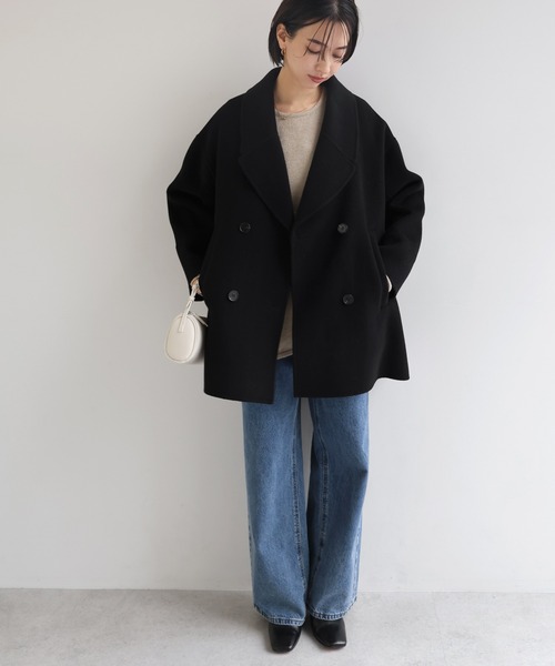 evernavy ピーコート pコート 「新色追加」ウールリバーPコート