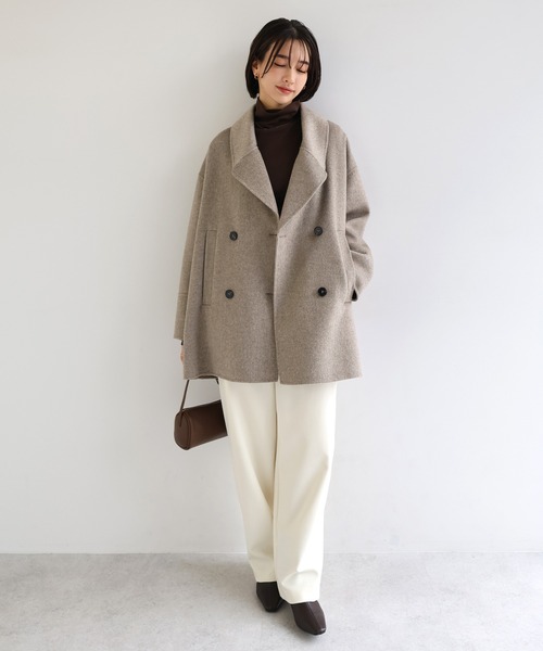 evernavy ピーコート pコート 「新色追加」ウールリバーPコート
