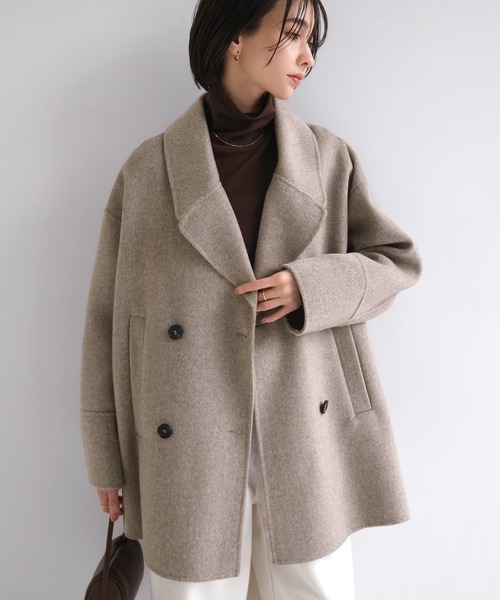 evernavy ピーコート pコート 「新色追加」ウールリバーPコート