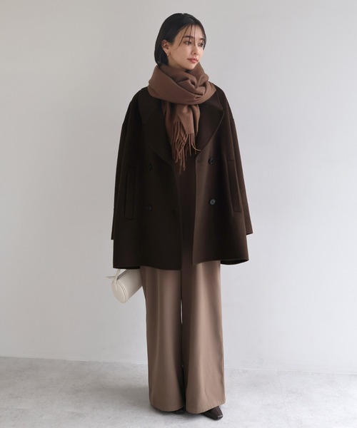 evernavy ピーコート pコート 「新色追加」ウールリバーPコート