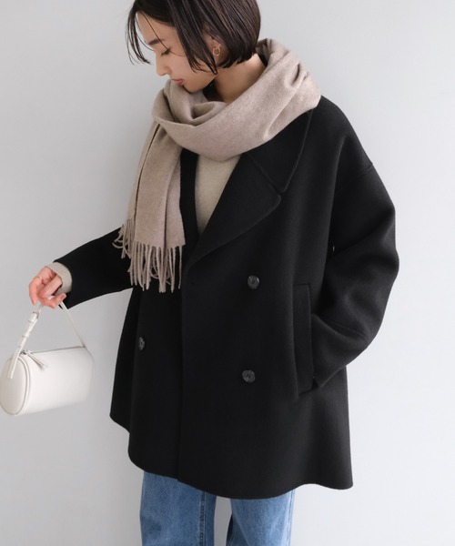 evernavy ピーコート pコート 「新色追加」ウールリバーPコート