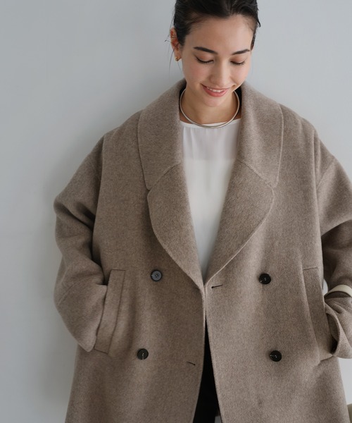 evernavy ピーコート pコート 「新色追加」ウールリバーPコート