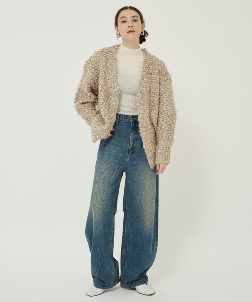 CLANE（クラネ） カーディガン 「CLANE/クラネ」MIX LOOP MOHAIR KNIT