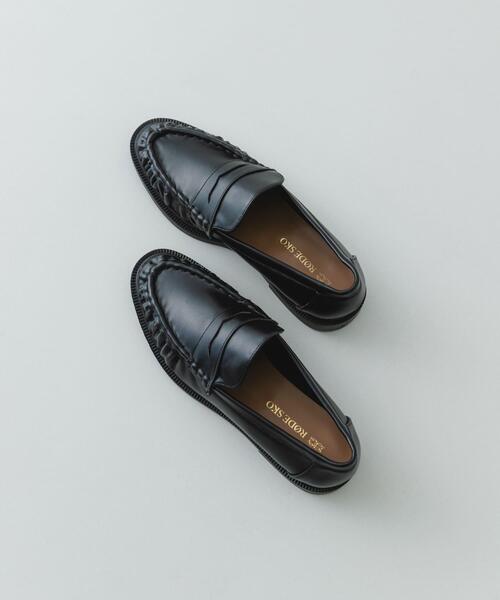 RODE SKO（ロデスコ） ローファー ギャザーローファー レディース