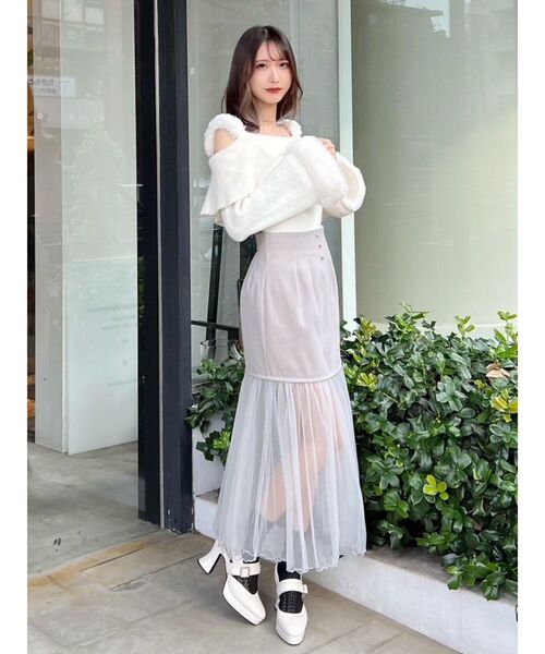 EATME（イートミー） スカート チュールコンビタイトスカート