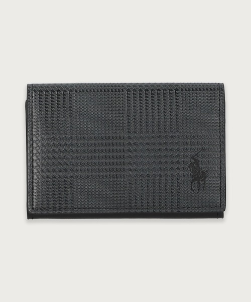 POLO RALPH LAUREN（ポロ・ラルフローレン） 名刺入れ エンボスレザー