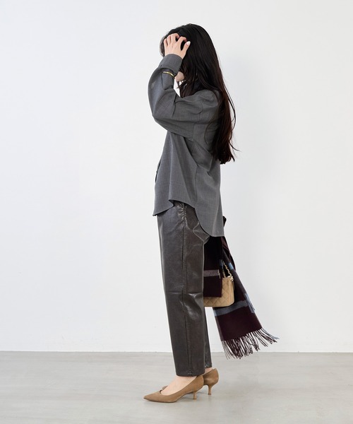 MICA&DEAL（マイカアンドディール） ブラウス シャツ ウール混スタンド