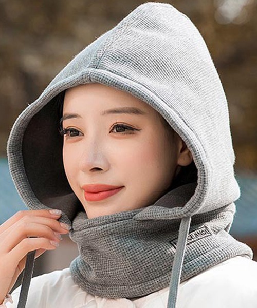 DAY CLOSET ネックウォーマー スヌード 3WAYワッフル風ニット