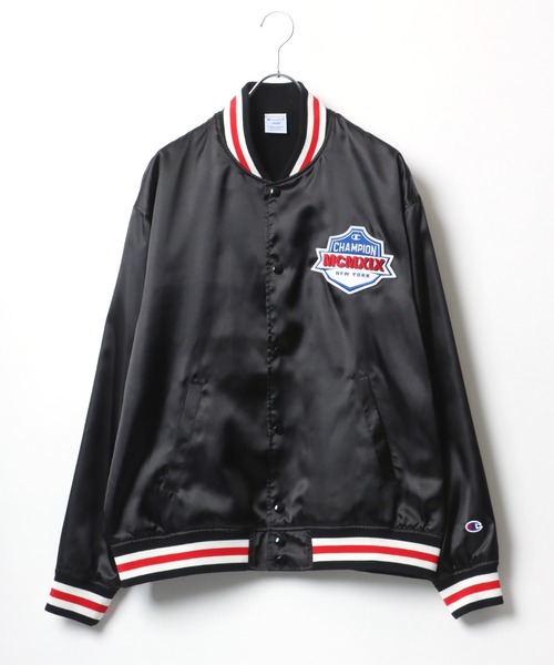 Champion（チャンピオン） スタジャン SNAP JACKET ワッペンブルゾン
