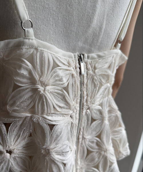 DouDou（ドゥドゥ） ブラウス シャツ 「WEB限定」チュールフラワー