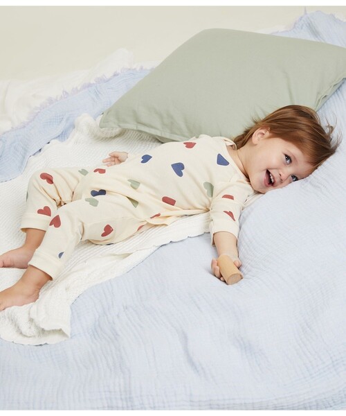 PETIT BATEAU（プチバトー） ベビー服 ロンパース スナップレス