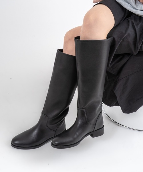 REMME（レメ） ブーツ 「REMME」バックジップ ロングブーツ レディース
