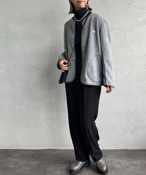 Danton（ダントン） ジャケット ノーカラージャケット フリース ノー