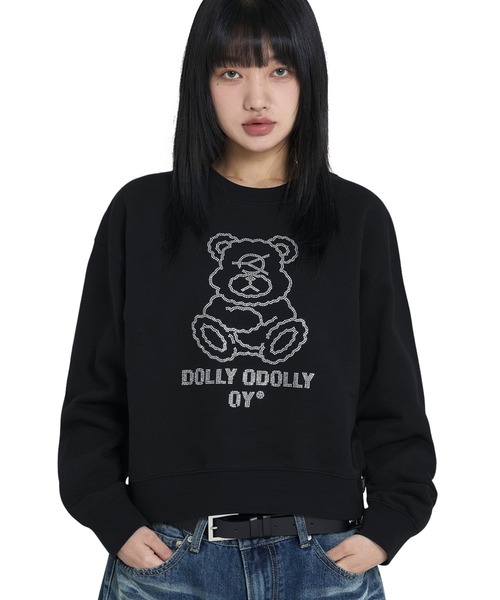 OY（オーワイ） トレーナー スウェット STONE DOLLY CROPPED CREWNECK