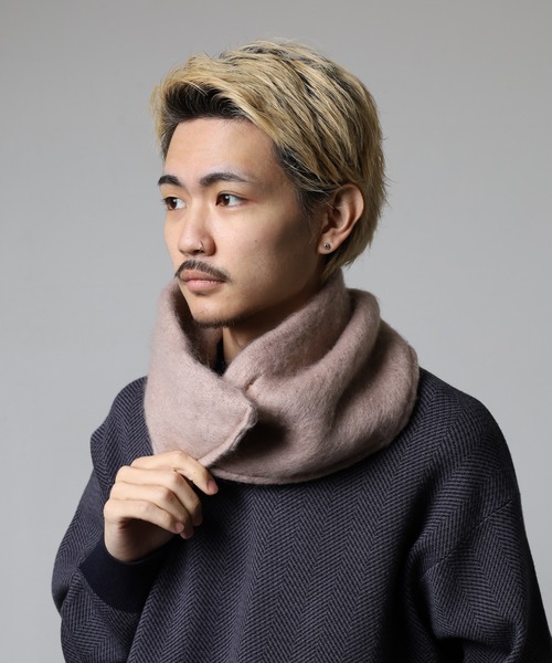 FUNALIVE（ファンアライブ） ネックウォーマー スヌード 織モヘア風